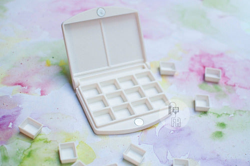 fa.3d Watercolor Box with Magnet 3x4 +12 Empty Pans (Without Watercolors) 1