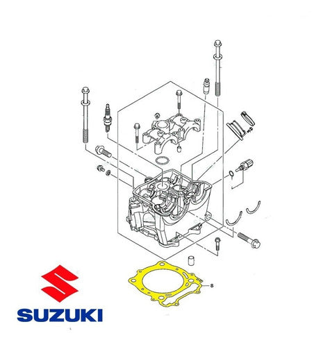 Original Suzuki RMZ 450 08 - 17 Cylinder Head Gasket 2