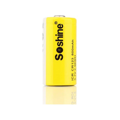 Soshine Rechargeable Battery 16340 CR123 800mAh Ideal for Scopes 1