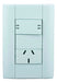 JELUZ Verona 2000 Light Switch 1 Toggle + 1 Outlet 0