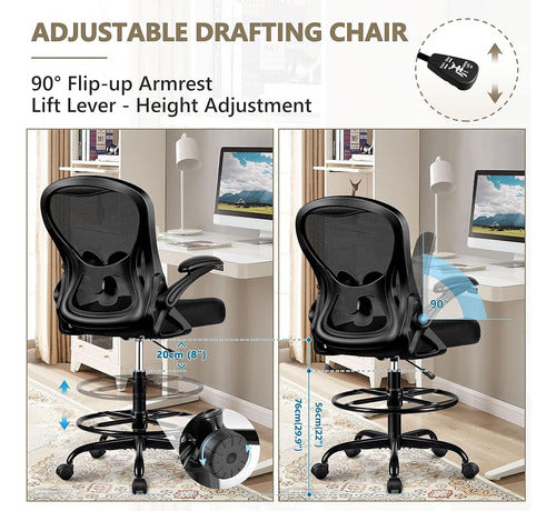 Winrise High Office Drawing Chair, Ergonomic Chair 2