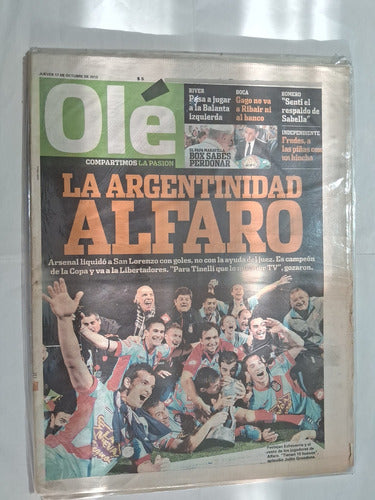 Olé. Arsenal Campeón. Lot of 4 Retro Newspapers 2