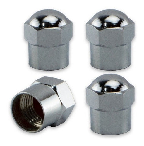 VIGOMAQ Chrome Valve Caps for Tires and Tubes - Pack of 50 0