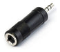 Parquer Adapter Stereo Plug 6.5 to Mini Plug 3.5 0