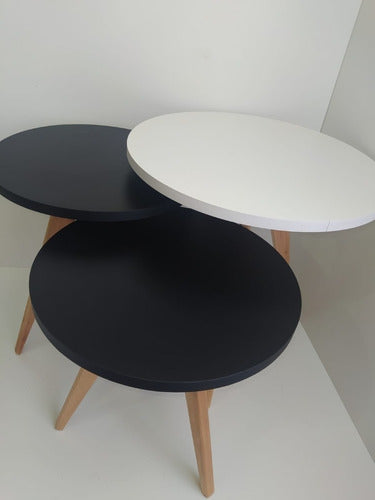 Set of 3 Nordic Round Tables 2