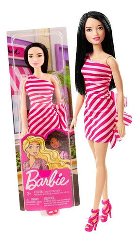 Barbie Original Mattel Morocha Fashion Dress Night 0