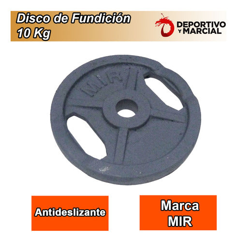 Mir 10 Kg Cast Iron Weight Plate for Dumbbell Bar 3