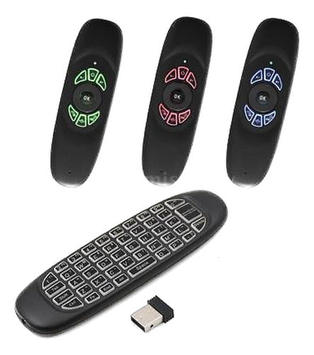 Key: 2.4 G Mini Wireless Keyboard Air Mouse Remote Control for TV 0