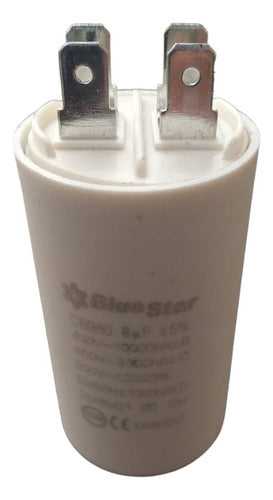 BlueStar Capacitor 8mF x 450V TDC CBB60-3 1