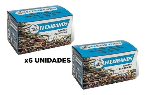 Flexibands Elastic Bands X 6 Boxes of 100g 0