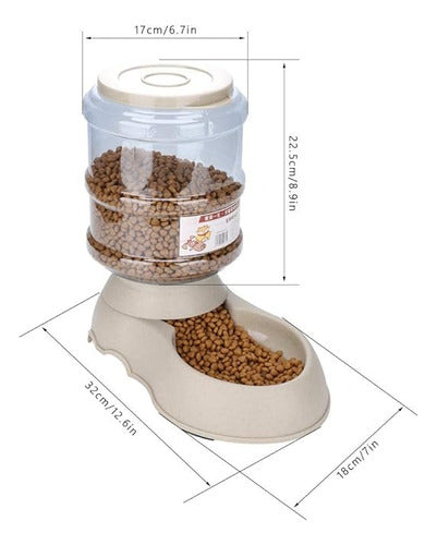 Pet Dog Cat Balanced Food Dispenser Feeder 3.75L Capacity 2