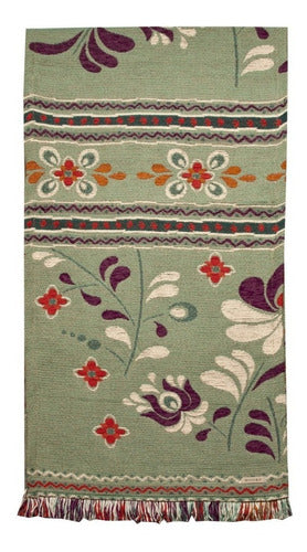 Huitrú Folk Chenille Table Runner 2m x 0.38m 1