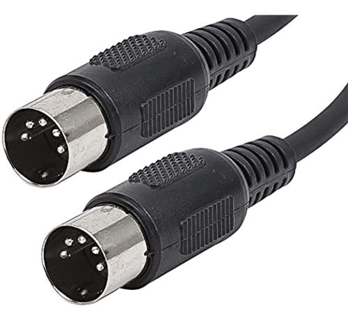 Cable Midi Con Conectores Din De 5 Pines 3 Pies (pies) Negro 0