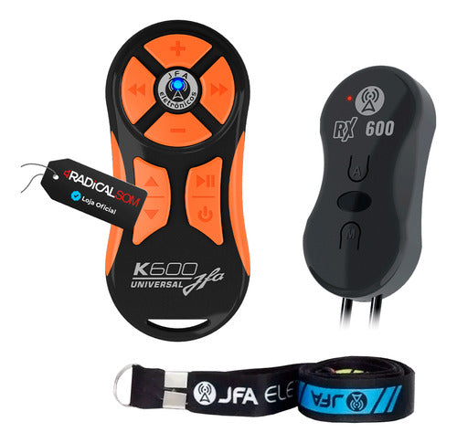 Controle Longa Distância Jfa K600 + Central Preto / Laranja 0