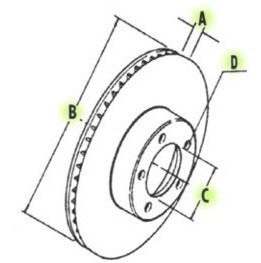 Volkswagen Brake Disc Saveiro/Gol/Santana 2.0 Ventilated 0