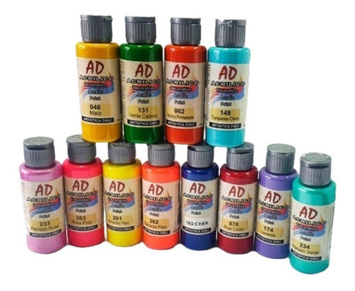 Set of 24 Acrylic Paints 60 ml Each - Artistica Dibu - Decorative Acrylics 0