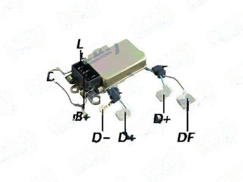 Regulator Voltaje Ford - Escort 1.8 - Gacel / Carat / Senda / Gol 2