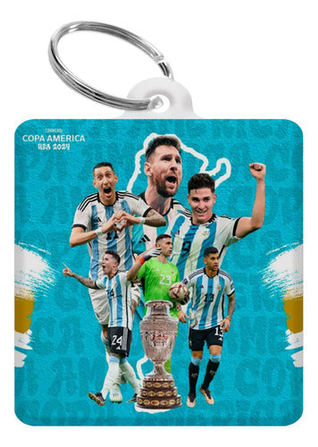 Sublismall Keychains Copa America 2024 | Customizable | Sold in Packs of 40 0