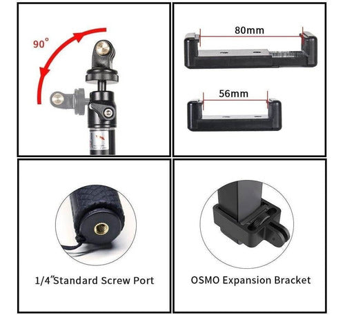 Trípode Expansible Smatree Selfie P/cámaras Osmo/gopro Hero 3