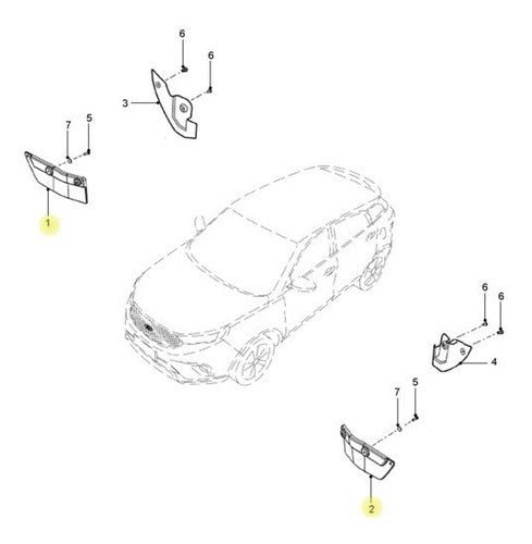 Front Mudguard Ford Territory 2021/ Original 2