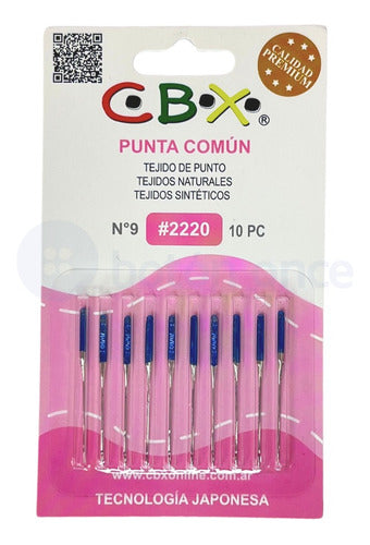 CBX Common 2220 Needles for Domestic Sewing Machine - Pack of 10 0