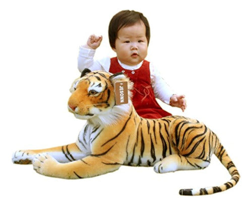 Jesonn Animales De Peluche Grandes Realistas Tigre 5