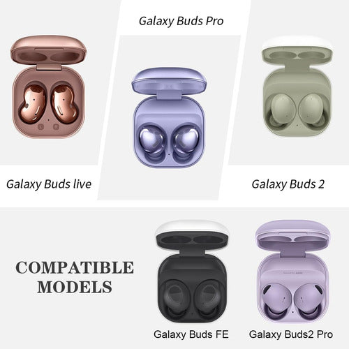 Genérica Premium Silicone Case Compatible with Samsung Buds 2 Pro Live Fe 1