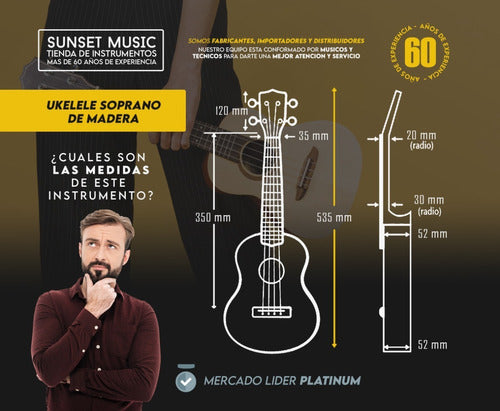 Sunset Ukelele Soprano Animated Characters Design + Accessories 2