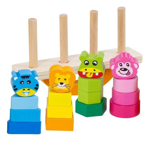 Generic Wooden Balance Scale with Animals to Assemble 2