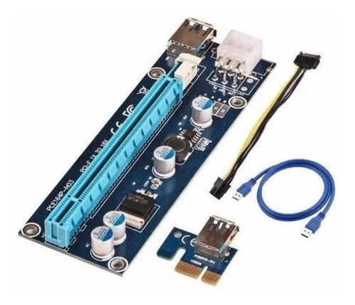 Norcel PCI-E x16 Riser Ver006C USB 3.0 Kit for Cryptocurrency Mining 0