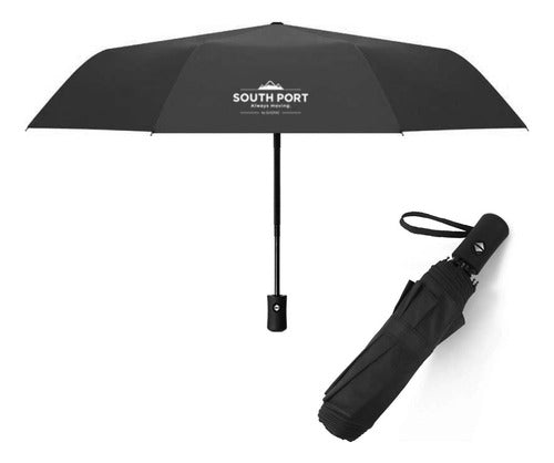 Gadnic Short Reinforced Umbrella with Automatic Button - 8 Ribs, Durable, Plain 0