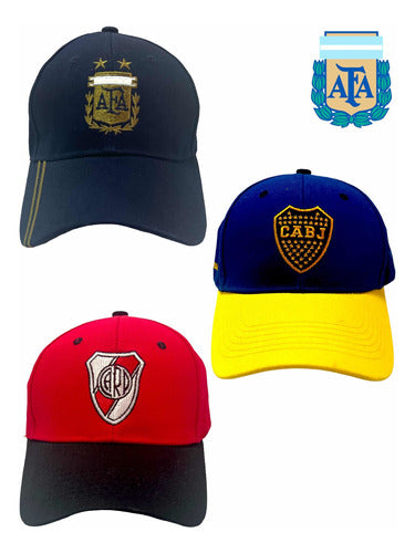 Quemoda Gorras River Plate + Campeon Eterno + Creer+ Leon Carp + 23 4