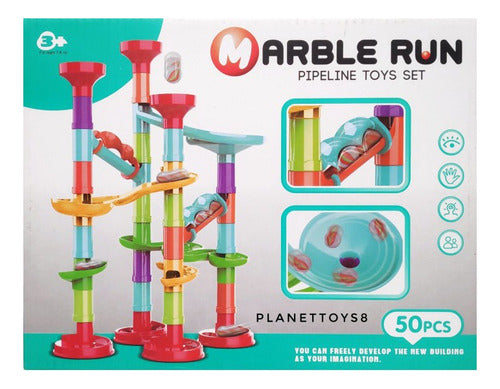 Marble Run Laberinto De Bolitas Didactico Juego 50 Pzs Tun 1