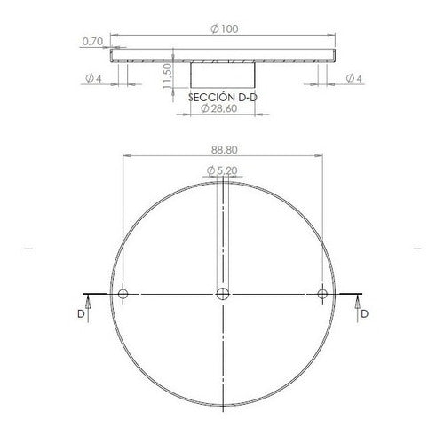 NELLO Oven Pyrometer Thermometer 10 Cm 600 Degrees 1