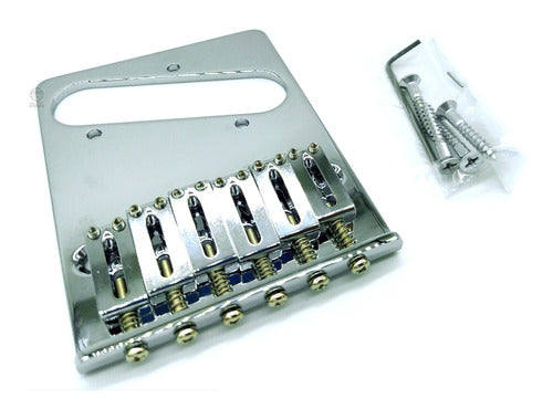 Ponte Fixa De Guitarra Gotoh Gtc201 Cromado Telecaster 0