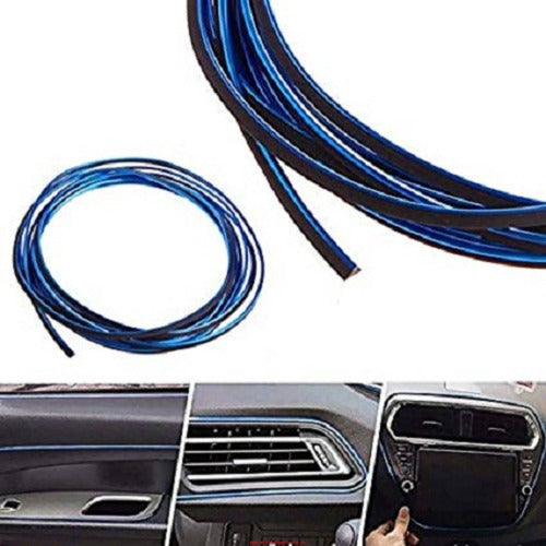 Generic Linea Decorativa Autoadhesiva Auto Moto 4mmx3m Azul- Moto 7