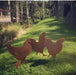 Luciano Dutari Garden Stakes Set of 2 Roosters + 1 Hen + 1 Chick 0