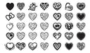 260 Laser Cut Vectors - Valentine's Day 260 Hearts 3