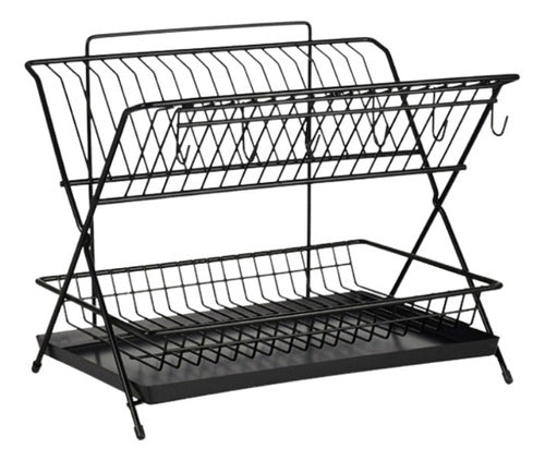 Mercado Herrajes Black Matte Plate Drying Rack 0