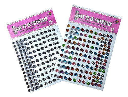 Cotillon Luminoso Mi Souvenir 30 Self-Adhesive Gemstones Face Toys Piñata Souvenir 3