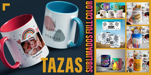 GRAFICA.SAFETAG Impresión Tazas Cerámica Personalizadas Jarrito Tazón Plato 1