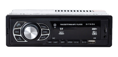 Car Stereo Ditron with Bluetooth USB SD FM Fixed 0