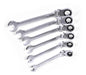 Hamilton Set of 6 Combination Wrenches with Ratchet JCCA6P 1