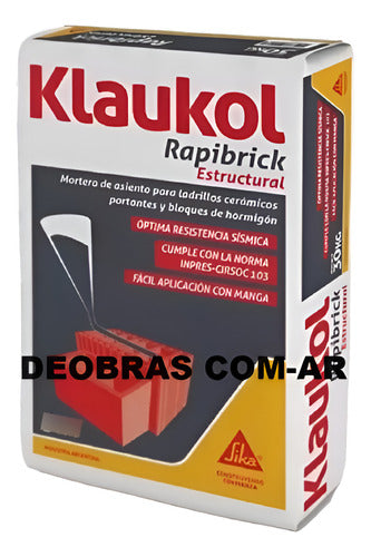 Klaukol Rapibrick Estructural Bolsa 30 Kg - Deobras 0