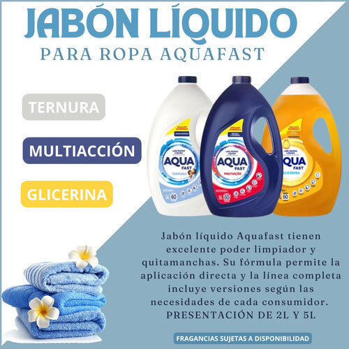 Jabón Líquido Para Ropa Aquafast 5 Litros 2