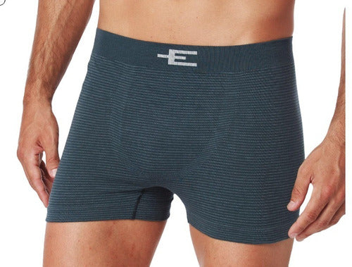 Eyelit Pack Boxer X 2 Men's Solid and Striped Cotton 514625 1