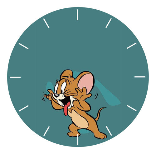 Memo Estampados Tom And Jerry 65 Personalized 40 Cm Diameter MDF Wall Clock 0