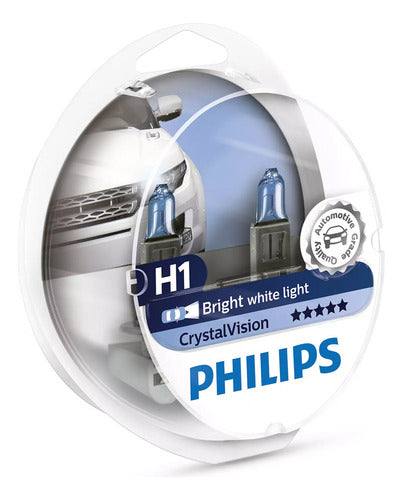 Lamparas Halogena 12v 55w H1 Crystal Vision Pack Philips 0