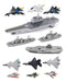 Compranet Set De Portaaviones, C/aviones Y Barco Militar - 13213 0