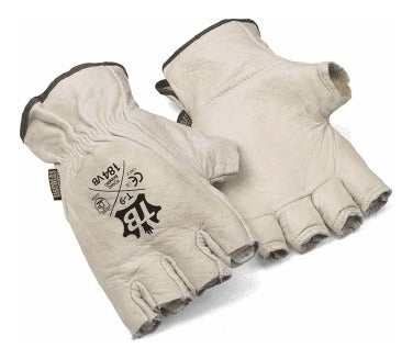 Guantes De Cuero Antivibratorios Medio Dedo Tomás Bodero 1